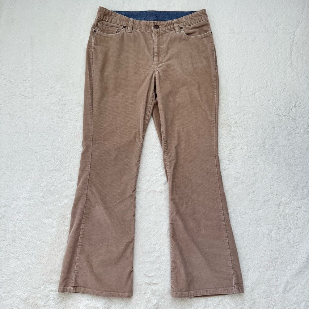 LL Bean Everyday Corduroy Pants Women’s 6 Camel Bootcut Favorite Fit Preppy Y2K - Picture 1 of 9
